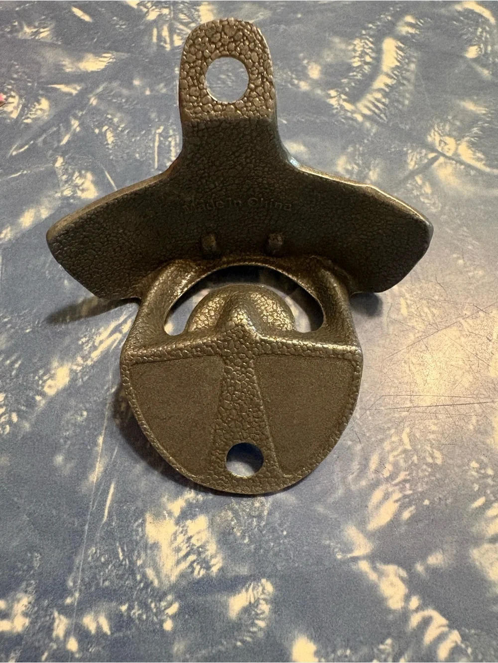 Marlboro Horseshoe Wall-Mount Bottle Opener in Brushed Metal Finish